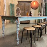 Fir draper table patina mint water