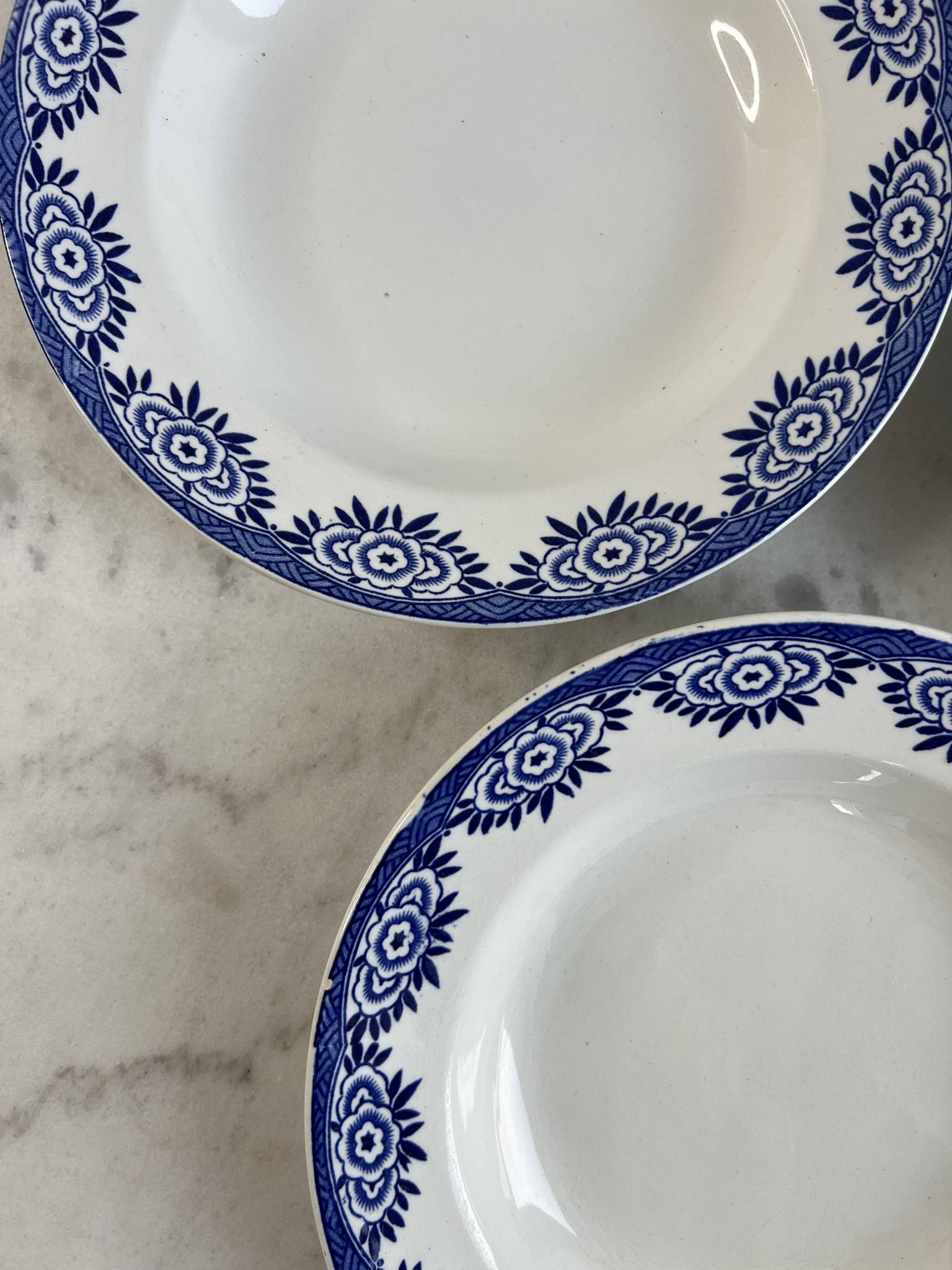Set of 3 deep plates Sarreguemines Capri Casino