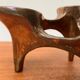 Vintage German brutalist metal candlestick by Harjes