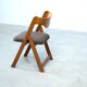 Set of six sculptural Italian dining chairs