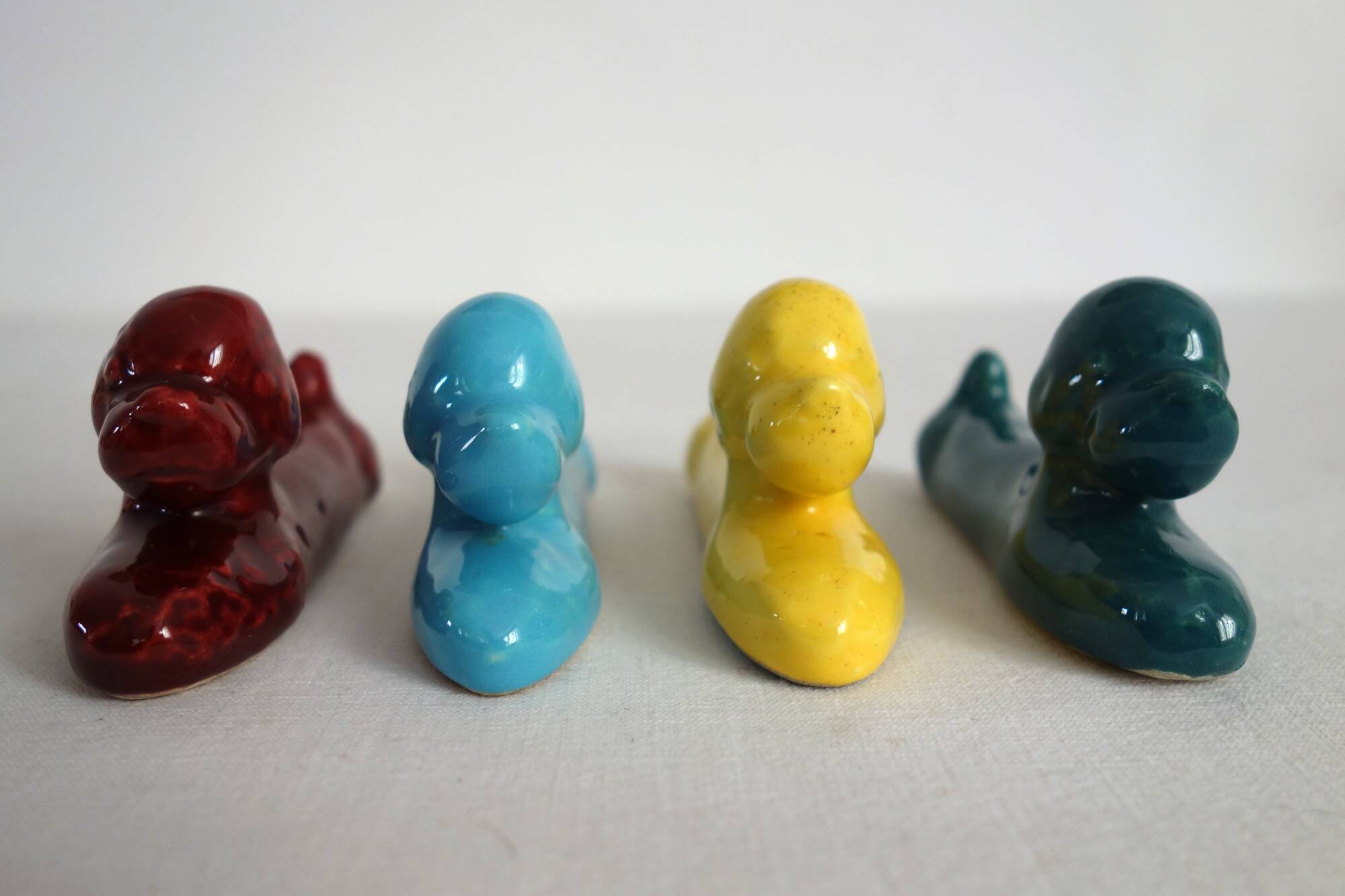 12 vintage Vallauris ceramic knife holders