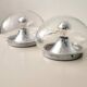 Set of 2 RZB Leuchten wall or ceiling lights in bubble glass, Germany, 1970s