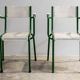 Pair of two metal garden armchairs 1960'