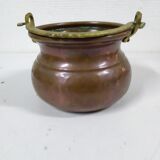 Old copper cauldron