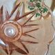 Vintage rosaline pink glass vase