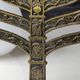 Old Large Menorah/Jewish/Hebrew Candlestick with 7 lights. Signed "Israel". 1950s. Size 23 x 24 cm