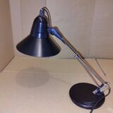 Black desk lamp Aluminor 1980s