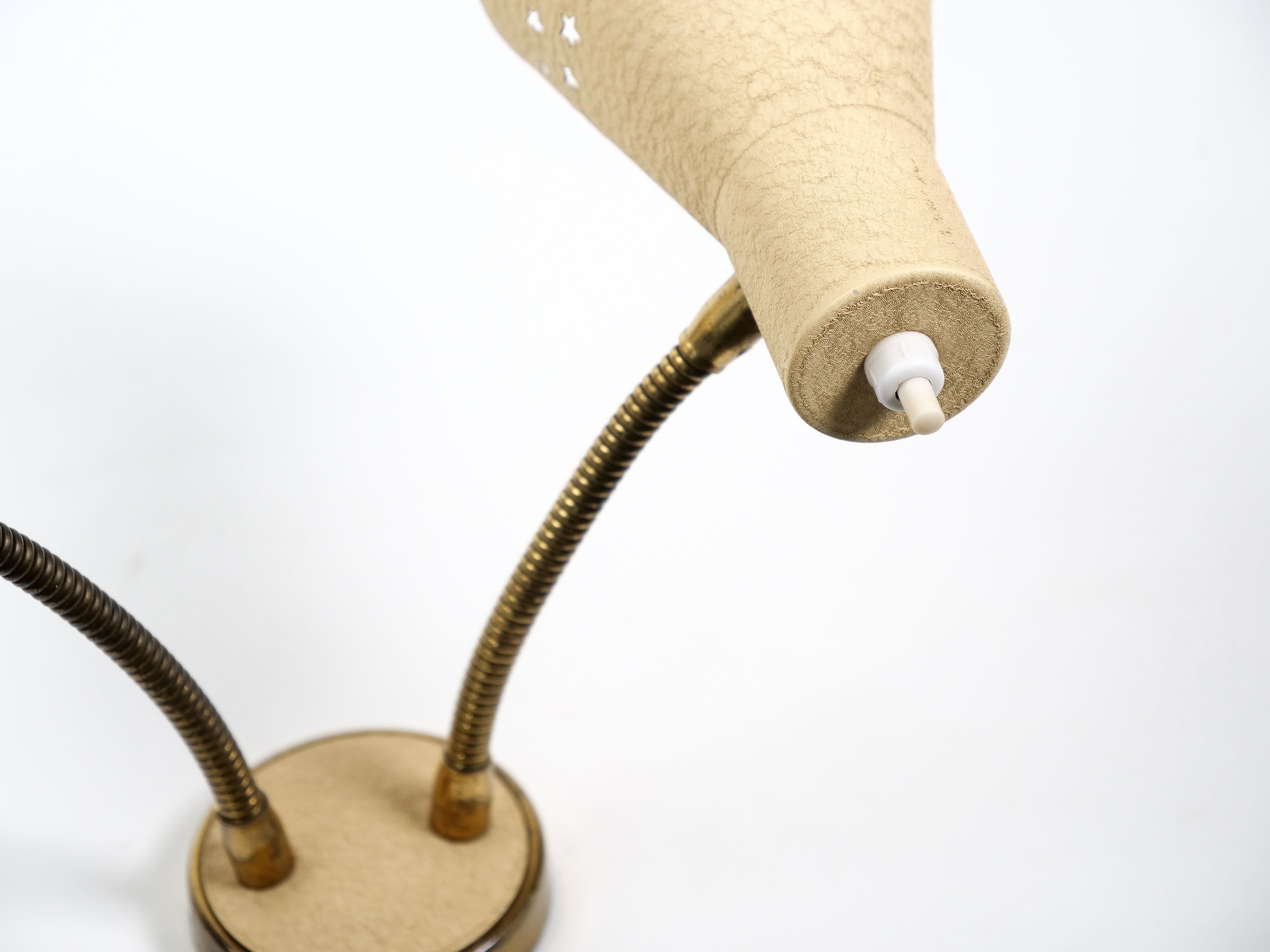 Italian wall lamp double flexible 1950