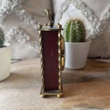 Old alarm clock to go back year 60 blessing west Germany in wood and metal