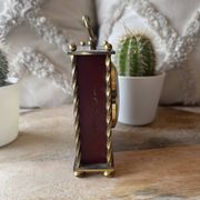 Old alarm clock to go back year 60 blessing west Germany in wood and metal