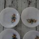6 Dessert plates Arcopal model Fruits de France apple pear vintage grape