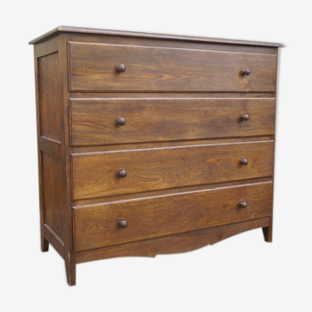 Commode en bois massif 1950