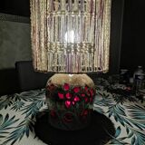 Openwork ceramic lamp from the Dieulefite caves, 1960-1970