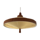 Scandinavian teak suspension Temde Leuchen 60s