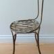 Chaise ancienne décoration florale balcon jardin