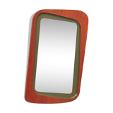 Swedish mirror mahogany Atelje Glas och wood 1960 - 52x82cm
