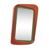 Swedish mirror mahogany Atelje Glas och wood 1960 - 52x82cm