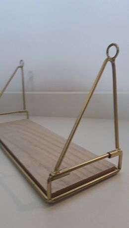 Brass shelf