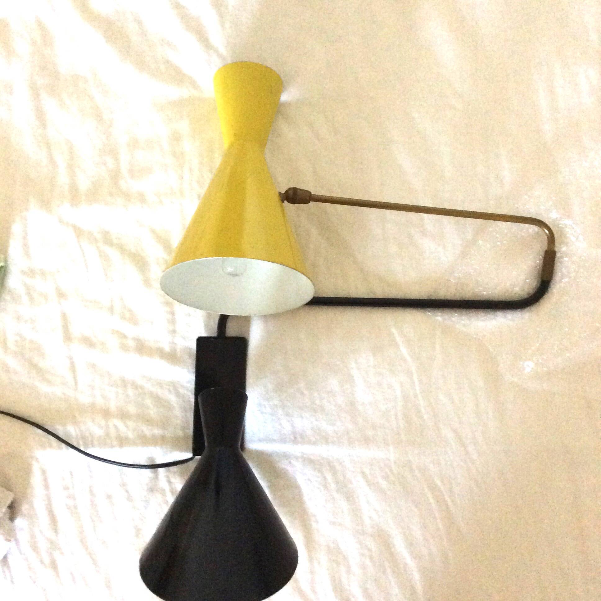 Light fixture, metal wall sconce, 1960s