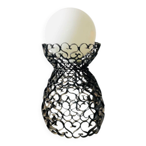lampe en fer forgé noir
