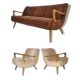 Chair Scandinavian cocktail design 50s 60s