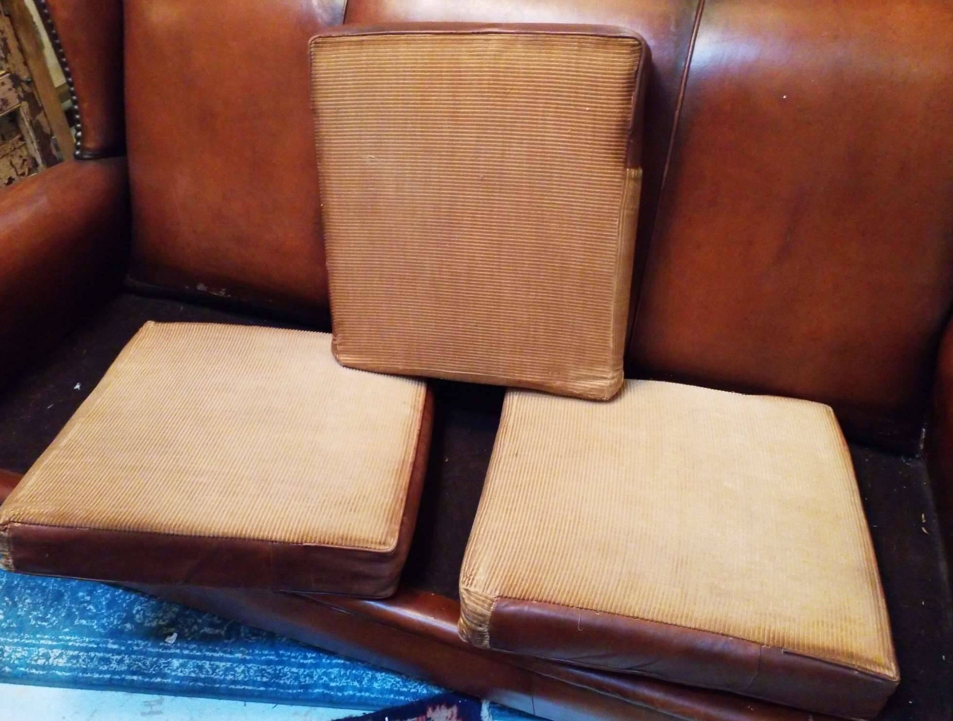 Leather club sofa