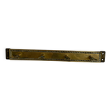 Four-hook brass coat rack