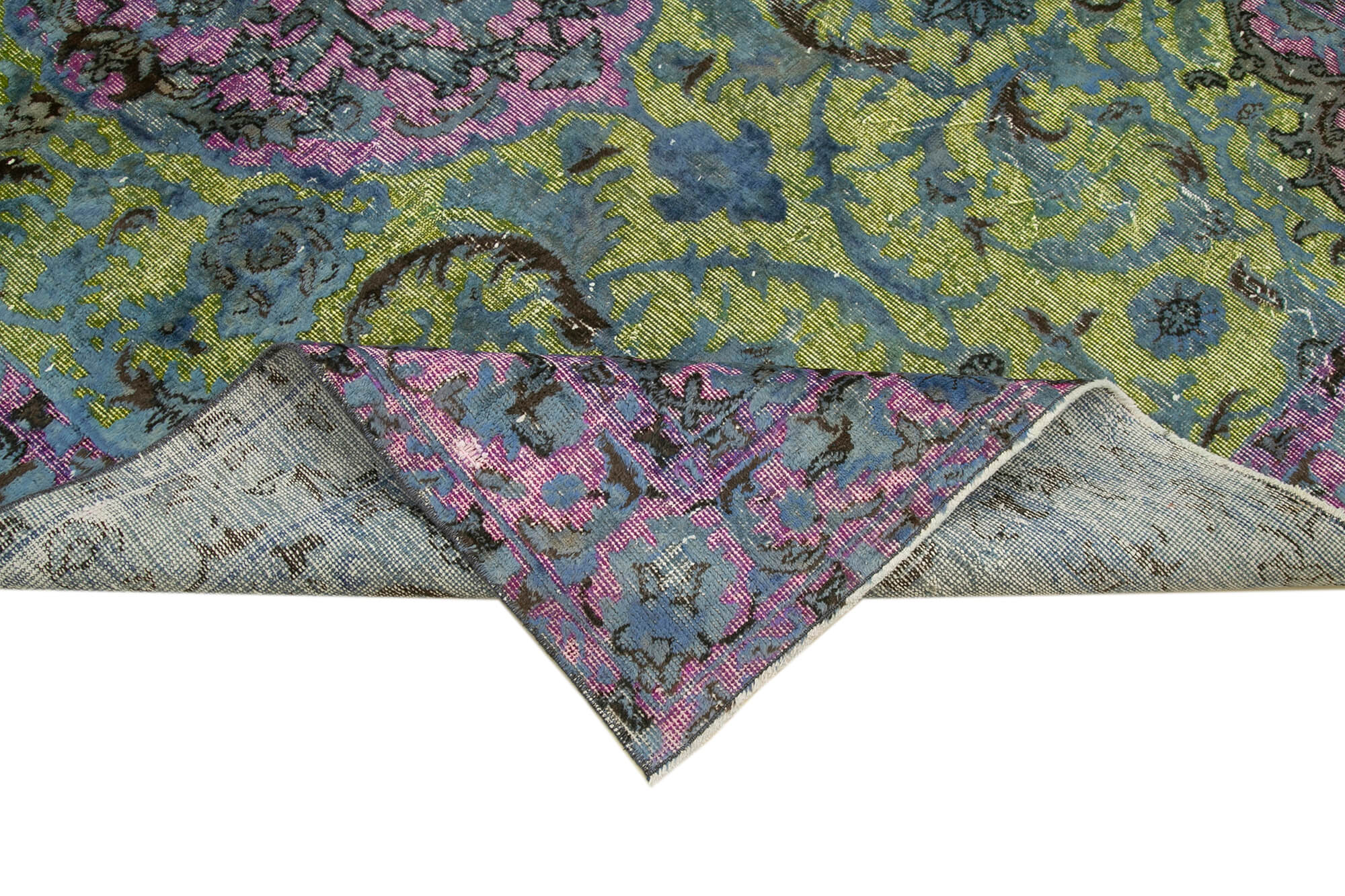 Hand-knotted rustic anatolian 1980s 170 cm x 264 cm