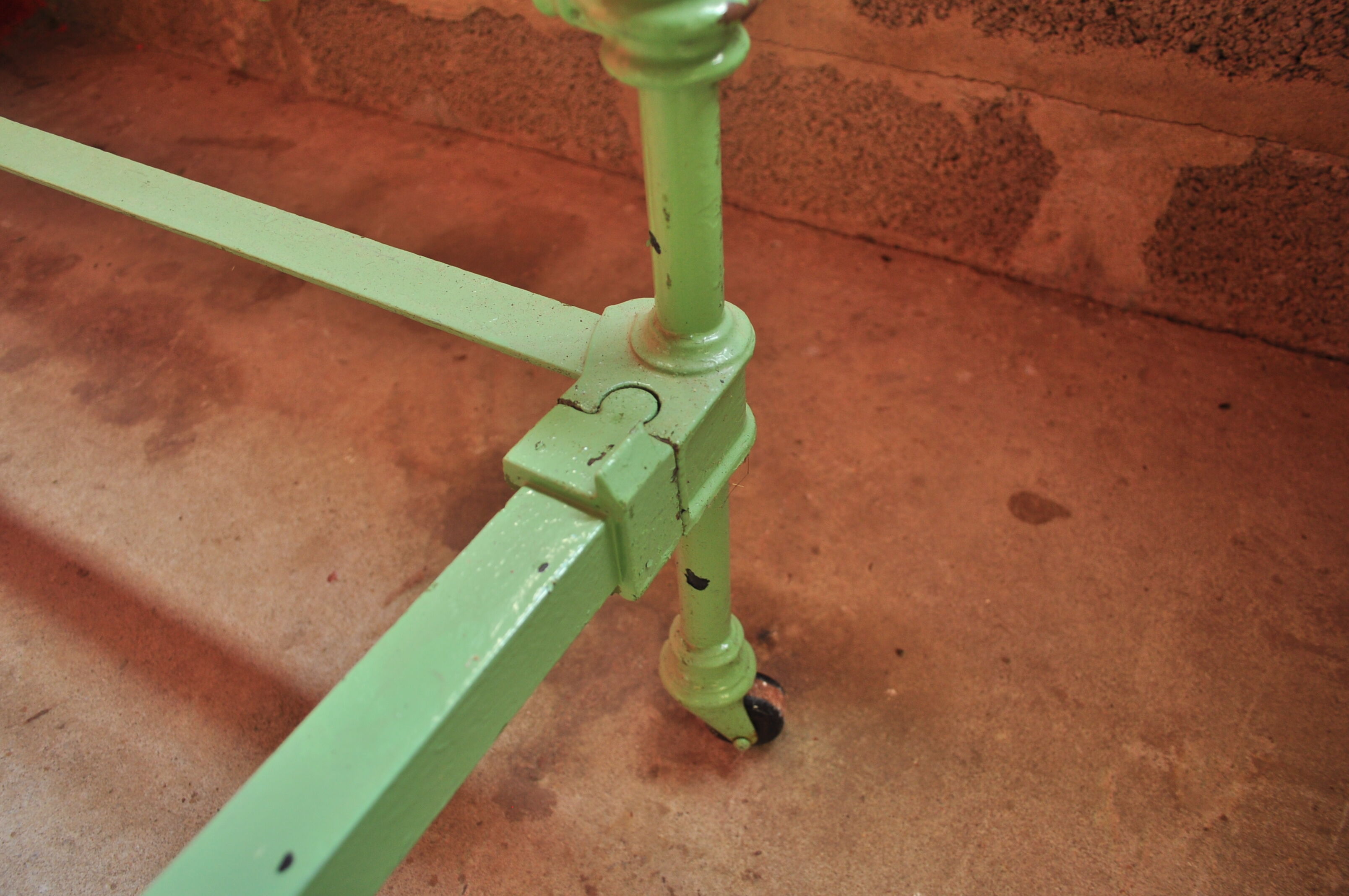 Iron and brass bed