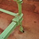 Iron and brass bed