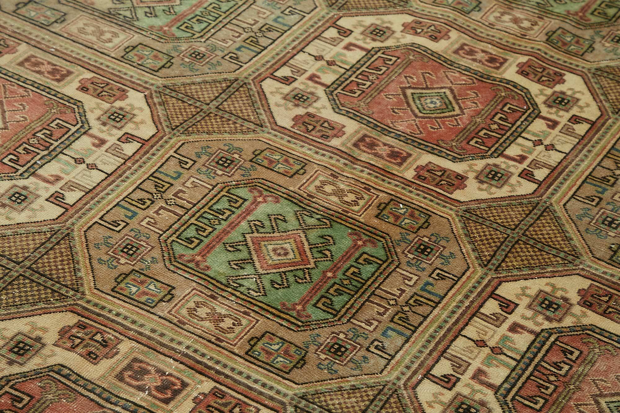 Turkish Wool Vintage Kayseri Rug 202 cm x 300 cm