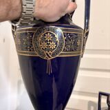 Lot 3 amphora vase boch keramis 1890 bfk fireplace garniture sèvres art deco