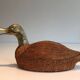 Ceramic and Brass Duck Catchall, Tarzia Firenze, Italian Work,