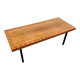 70s walnut marquetry coffee table