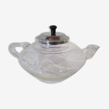 Old blown glass teapot