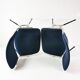 Pair of modernist chairs, Anonima Castelli, designed by G. Piretti, Italy