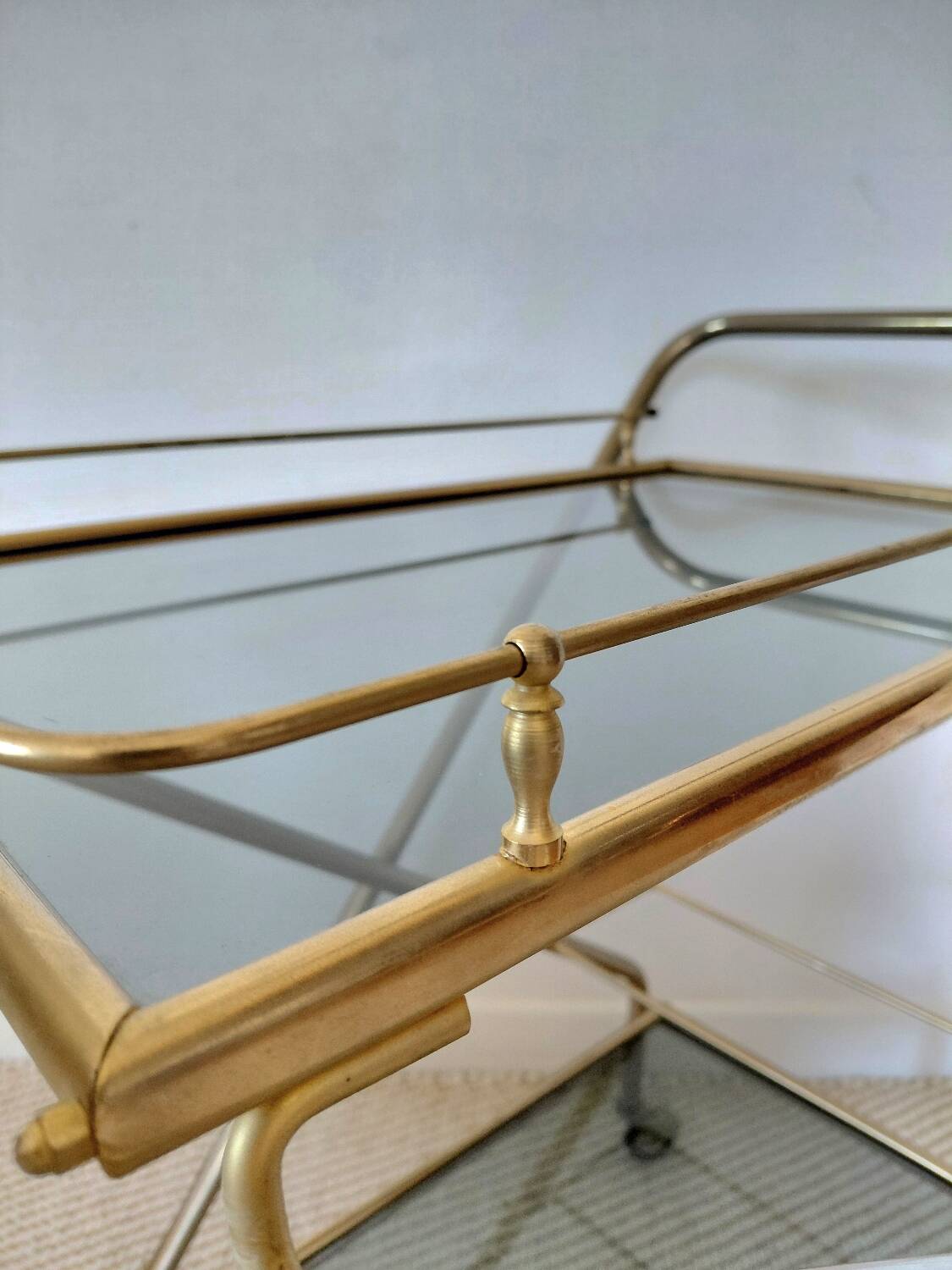 Desserte de bar pliante "Hollywood Regency"-Design Italien