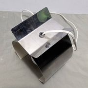 Table Lamp Space Age Design Vintage 70s Brushed Aluminium