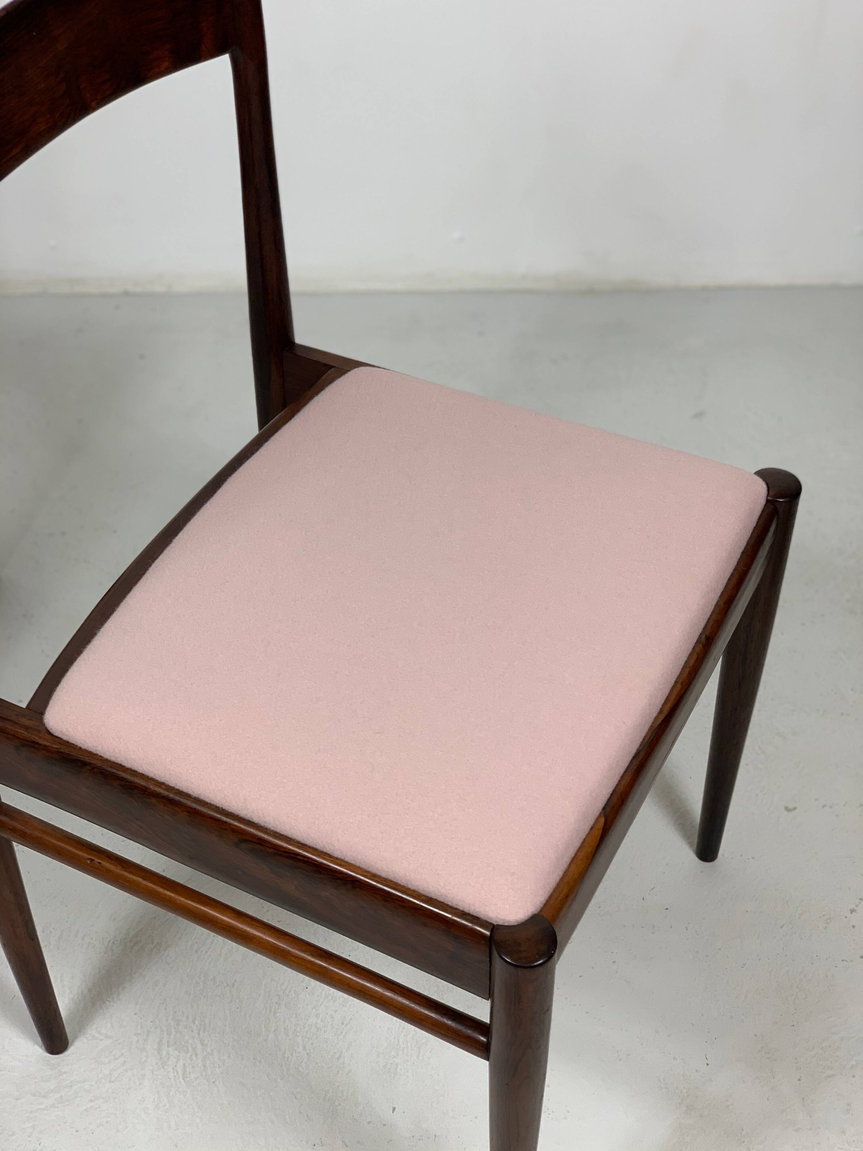 Danish mid-century palisander chairs by Ole Wanscher