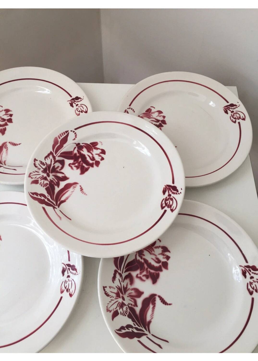 Dessert plates, Denise Digoin Sarreguemines model