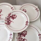 Dessert plates, Denise Digoin Sarreguemines model