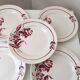Dessert plates, Denise Digoin Sarreguemines model