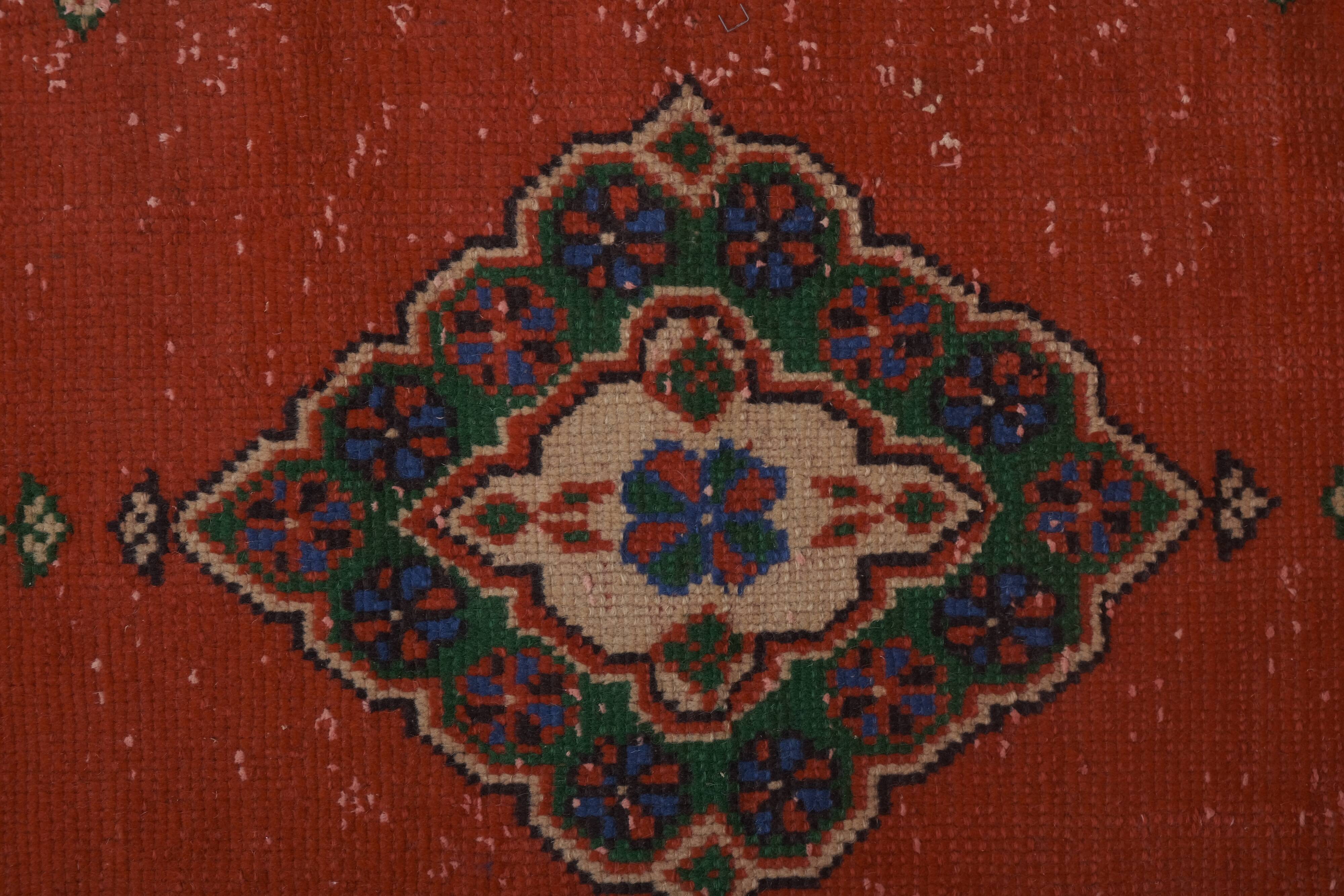 Vintage Turkish rug from Oushak, hand-woven 91x660 cm