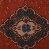 Vintage Turkish rug from Oushak, hand-woven 91x660 cm