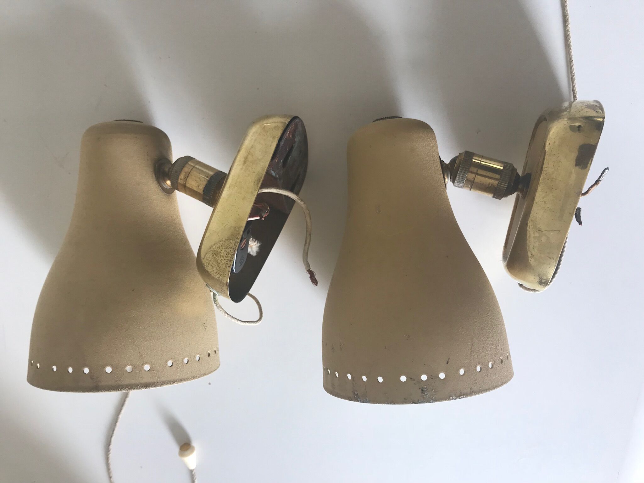 Pair of wall sconces 1960