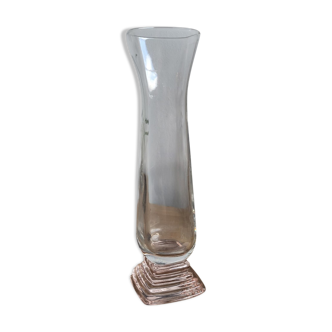 Vase soliflore verre rosé