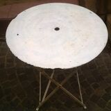Old foldable garden table