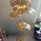 Solid brass plant-shaped floor lamp