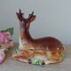 Deer pâté dish, vintage ceramic terrine