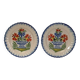 Auvillar porcelain dessert plate service
